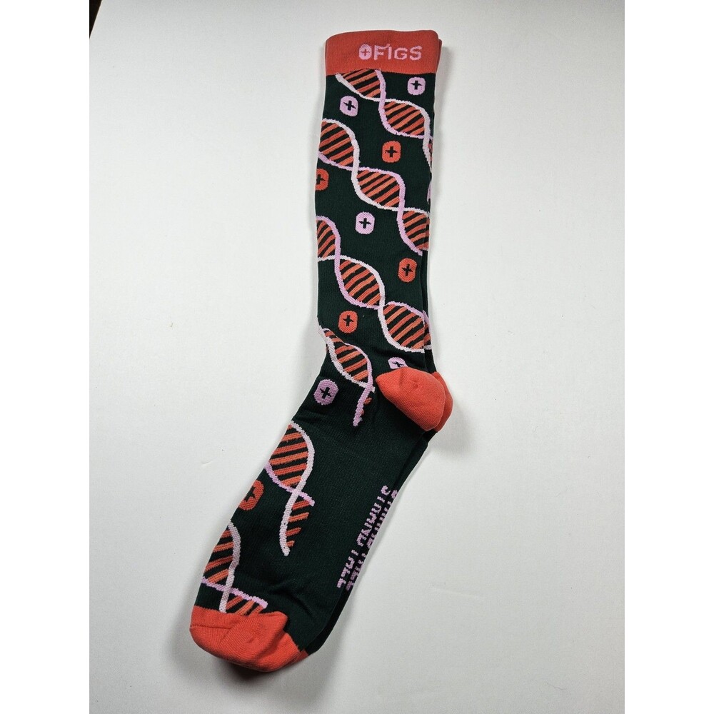 FIGS Compression Strand Tall DNA Genetics Medical Socks Size M